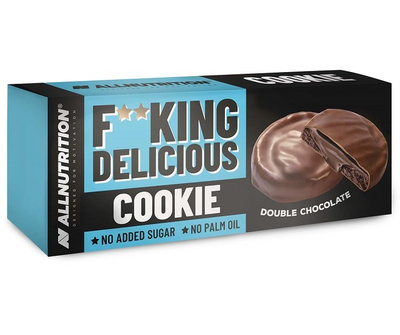 Allnutrition Fitking Delicious Cookie Double Chocolate Kruche Ciasteczka 128g