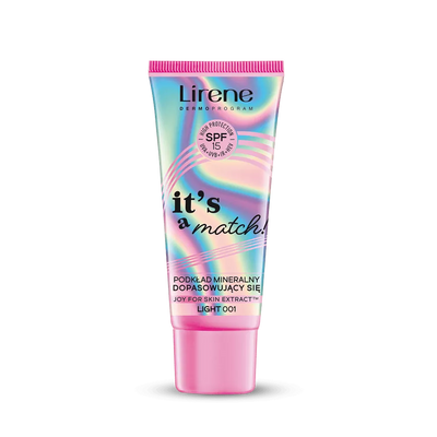 Lirene It's a Match! Podkład Mineralny Dopasowujący się SPF15 001 Light 30ml
