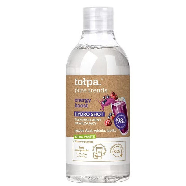 Tolpa Pure Trends Energy Boost Płyn Micelarny do Twarzy Oczu i Ust 400ml