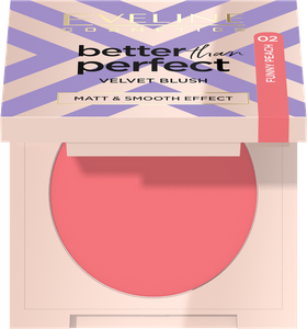 Eveline Better Than Perfect Róż Prasowany do Policzkow Nr 02 Funny Peach 1 Sztuka