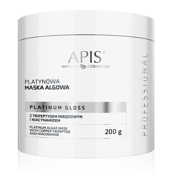 Apis Professional Platinum Gloss Platynowa Maska Algowa z Tripeptydem Midziowym i Niacynamidem 200g