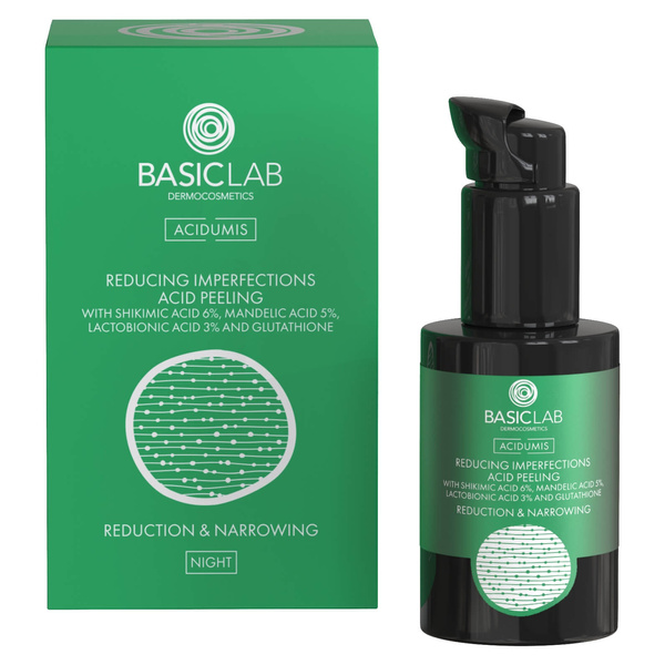 BasicLab Peeling Kwasowy Zmniejszający Niedoskonałości 30ml