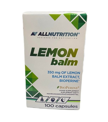 Allnutrition Lemon Balm Ekstrakt z Melisy Lekarskiej 350mg 100 Kapsułek