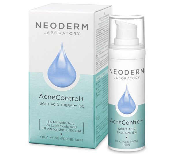Neoderm AcneControl Złuszczająca Kuracja Kwasowa na Noc 30ml