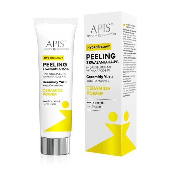 Apis Ceramide Power Hydrożelowy Peeling z Kwasami AHA 4% dla Skóry Suchej Szarej i Wrażliwej 100ml