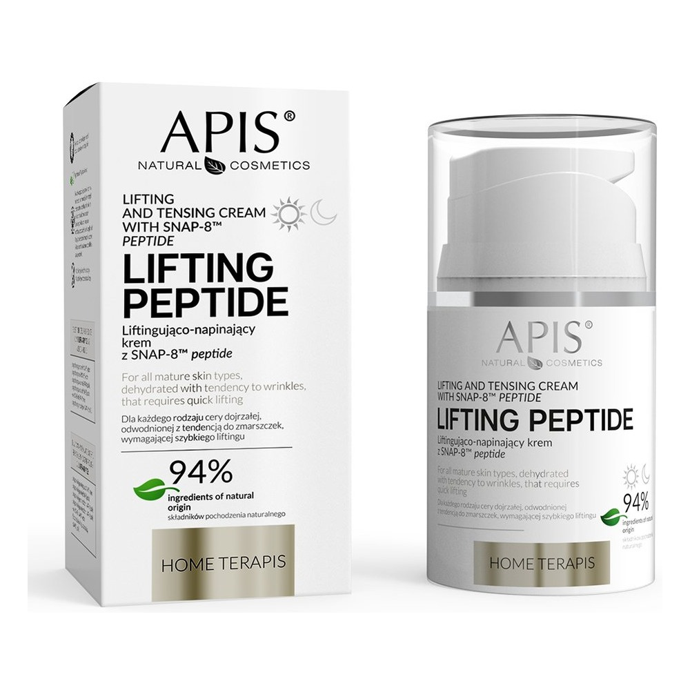 Apis Liftingujaco-Napinajacy Krem z SNAP-8 Peptide dla Skóry Dojrzałej i Odwodnionej 50ml