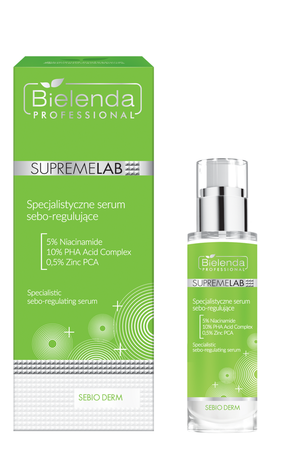 Bielenda Professional SupremeLab Sebio Derm Specjalistyczne Serum Regulujące do Cery Trądzikowej 30ml Best Before 31.10.26