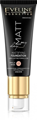 Eveline Matt My Day Matujący Nawilżający Kryjący Lekki Podkład 03 Vanilla Beige 40ml