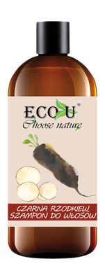 EcoU Szampon Wzmacniający z Czarną Rzodkiewką do Włosów Słabych i Wypadających 500ml