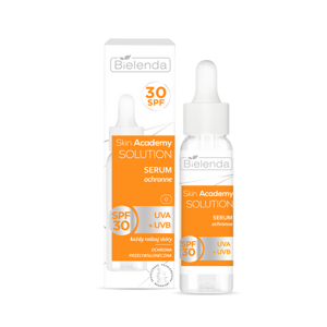 Bielenda Skin Academy Solution Serum ochronne SPF 30 UVA + UVB dla każdego Rodzaju Skóry 25ml