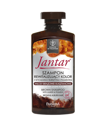 Farmona Jantar Szampon Rewitalizujacy Kolor Włosy Brązowe i Kasztanowe 330ml