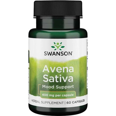 Swanson Avena Sativa 400mg na Układ Nerwowy 60 Kapsułek