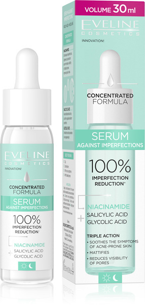 Eveline Skoncentrowana Formuła Serum Serum Tuszujące Niedoskonałości 30ml