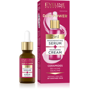 Eveline Duo Power 2w1 Regenerujące Serum i Krem Odżywczy 18ml