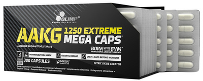 Olimp AAKG Extreme Mega Caps 1250mg Argininy na Trening 300 Kapsułek