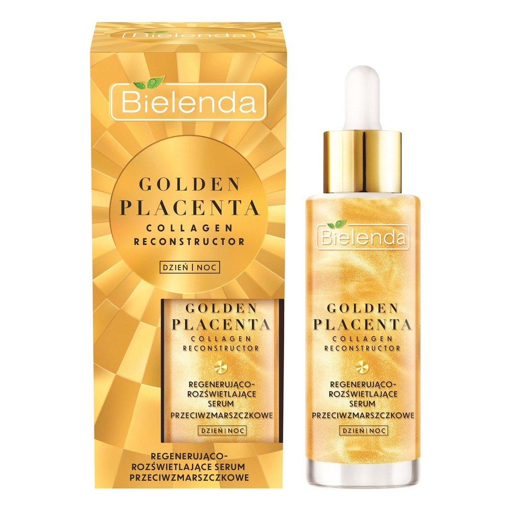 Bielenda Golden Placenta Collagen Reconstructor Regenerująco-Rozświetlające Serum Przeciwzmarszczkowe 30g