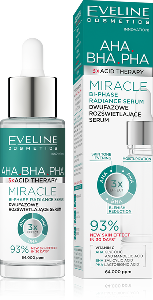 Eveline Acid Therapy Dwufazowe Rozświetlające Serum z Kwasami 30ml