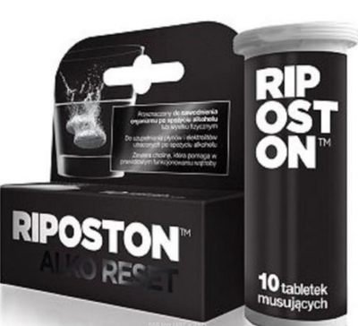 Riposton Alko Reset 10 Musujących Tabletek Best Before 30.09.25