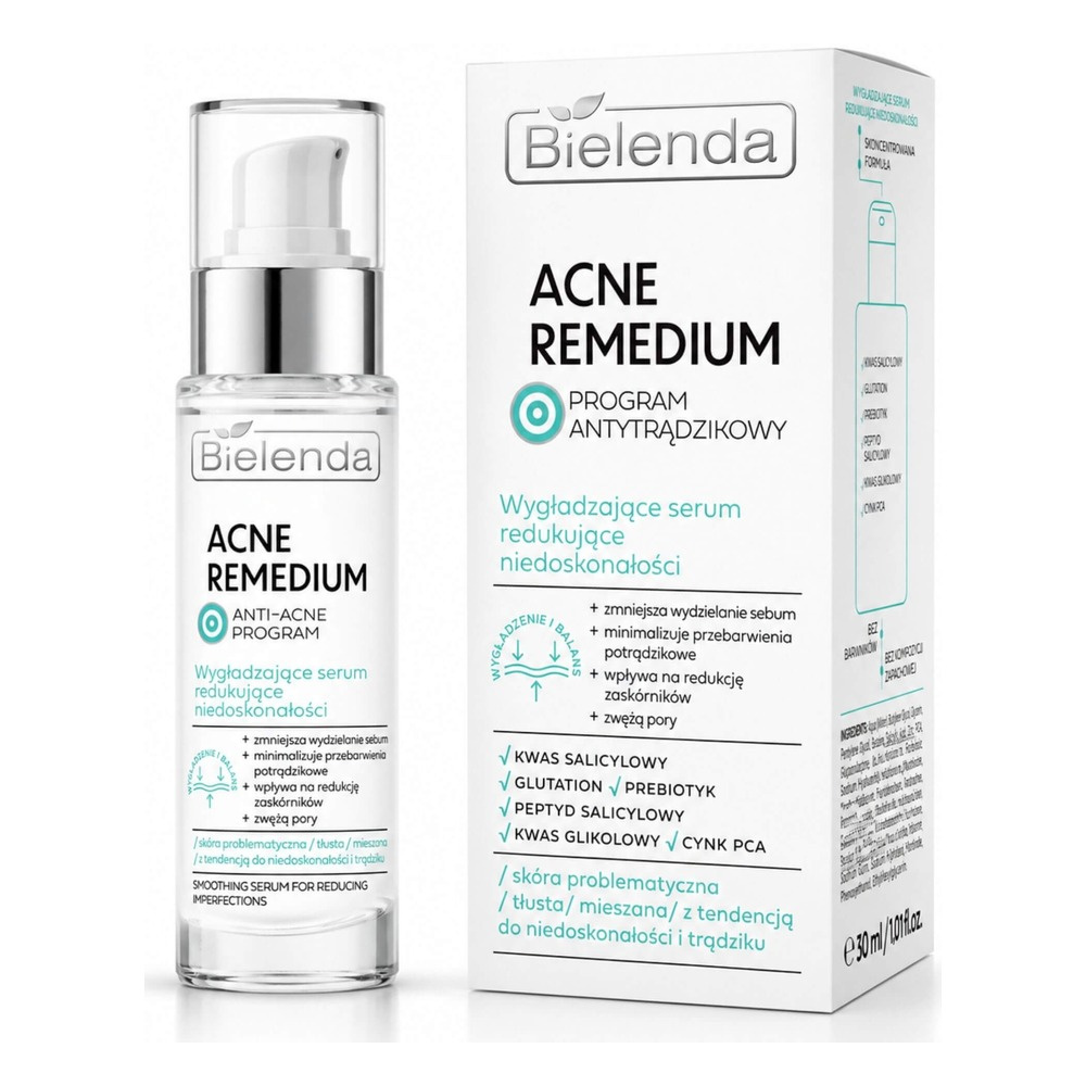 Bielenda Acne Remedium Serum Wygładzające do Redukcji Niedoskonałości 30ml
