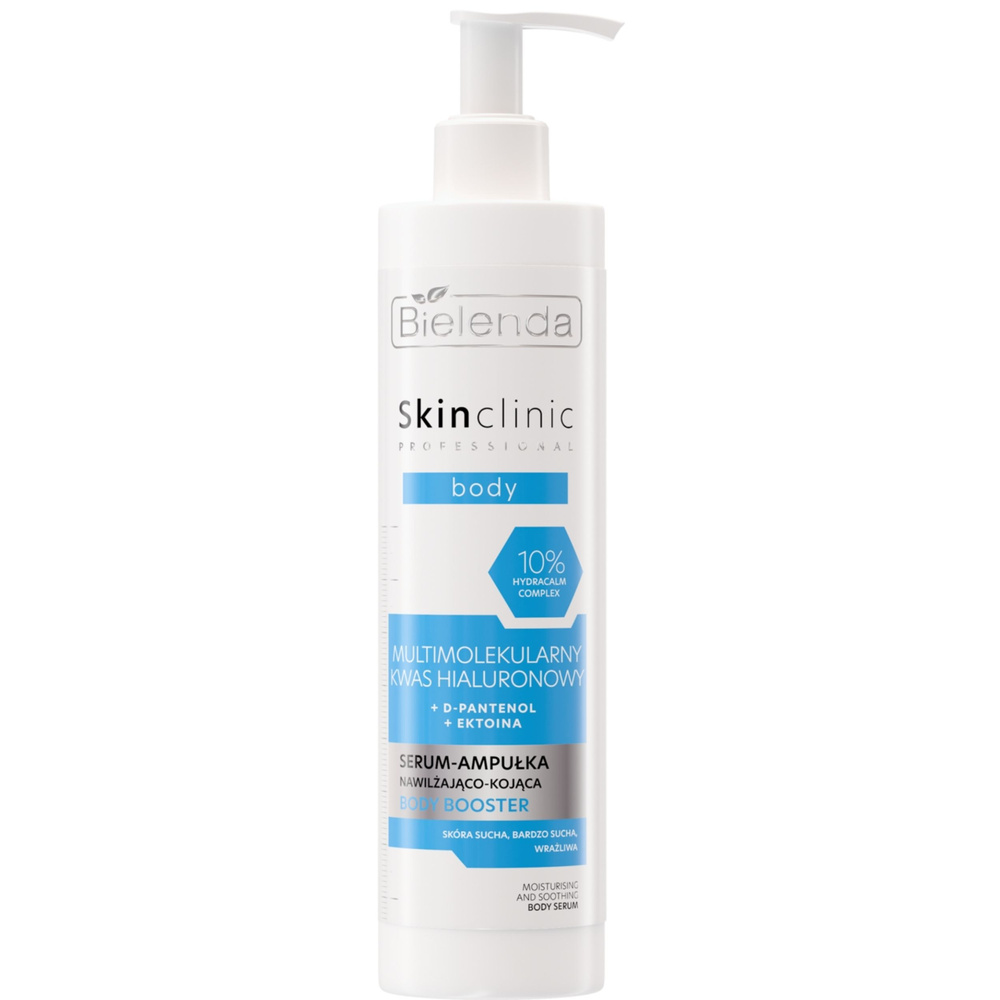 Bielenda Skin Clinic Professional Serum-Ampułka do Ciała Nawilżające i Kojące z Multocząsteczkowym Kwasem Hialuronowym 250ml