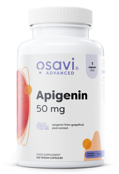 Osavi Apigenin 50mg Naturalne Wsparcie z Ekstraktu Grejpfruta 120 Kapsułek