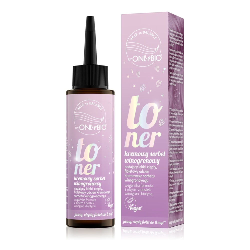 OnlyBio Hair in Balance Toner Kremowy Sorbet Winogronowy 100ml