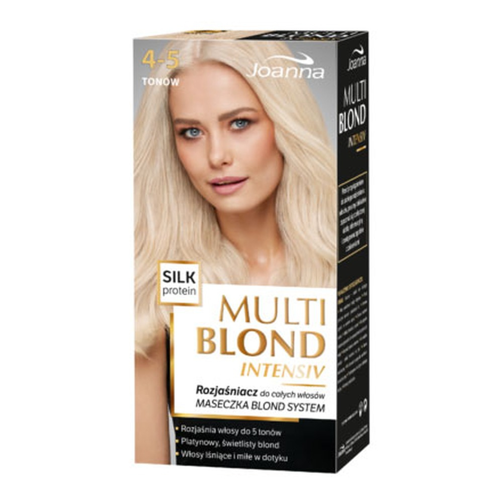 Joanna Multi Blond Intensywny Rozjaśniacz Włosów do 4-5 Tonów z Jedwabiem 70x25x10g