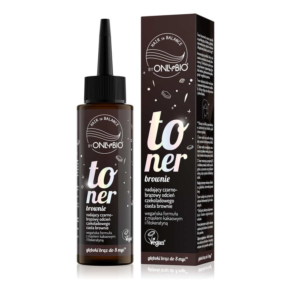 OnlyBio Hair in Balance Toner do Włosów Brązowych Brownie 100ml