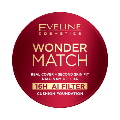Eveline Wonder Match podkład w cushion pełne krycie 02 Vanilla 15 g