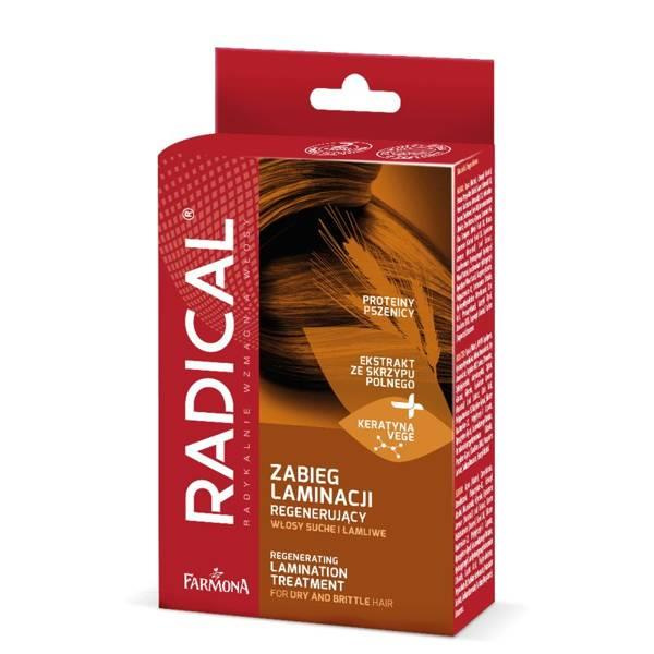 Radical Regenerujący Zabieg do Laminacji Włosów Maska Booster i Serum 15x15x5ml