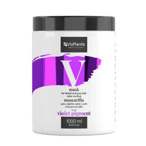 Vis Plantis Professional Maska Ochładzająca Kolor dla Włosów Blond i Siwych 1000ml