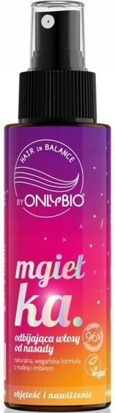OnlyBio Hair In Balance Naturalna Wegańska Mgiełka Odbijająca Włosy od Nasady z Maliną i Imbirem 100ml