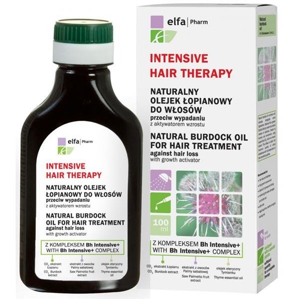 Intensive Hair Therapy Naturalny Olejek Łopianowy do Włosów z Kompleksem Bh Intensive + przeciw Wypadaniu Włosów z Aktywatorem Wzrostu 100ml