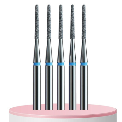 IQ Nails Frezy Diamentowe Podologiczne Stożek Wąski 1.2mm 5 szt.