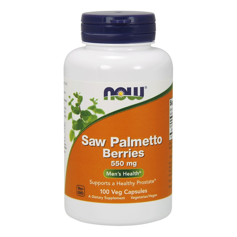 Now Foods Saw Palmetto Berries 550mg Palma Sabałowa Wspiera Zdrowie Prostaty 100 Kapsułek