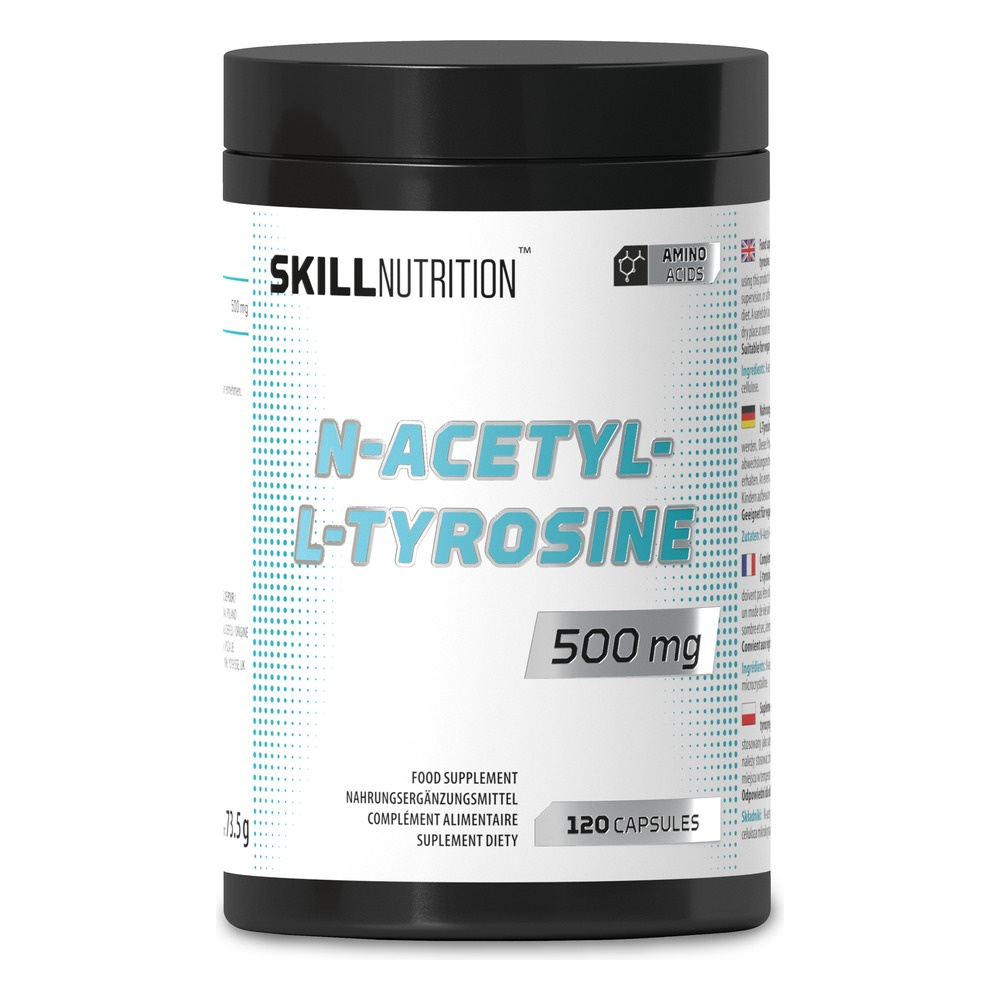 Skill Nutrition N-Acetyl-L-Tyrosine 500mg 120 kapsułek wegańskich