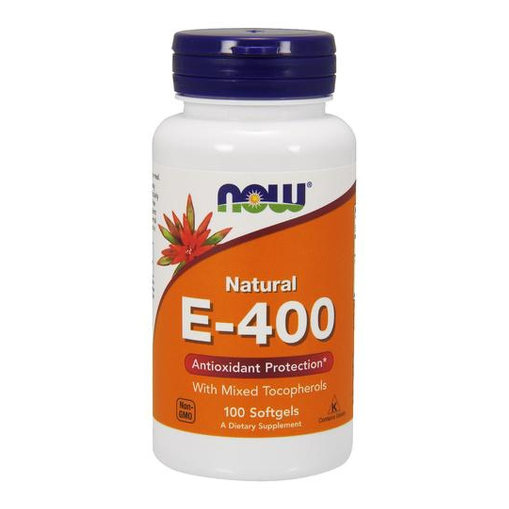 Now Foods Vitamin E-400 Natural Mixed Tocopherols Wspiera Odporność Organizmu 100 Kapsułek