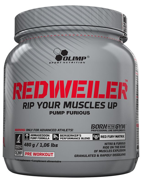 Olimp RedWeiler Red Punch Przedtreningówka na Pompę i Energię 480g