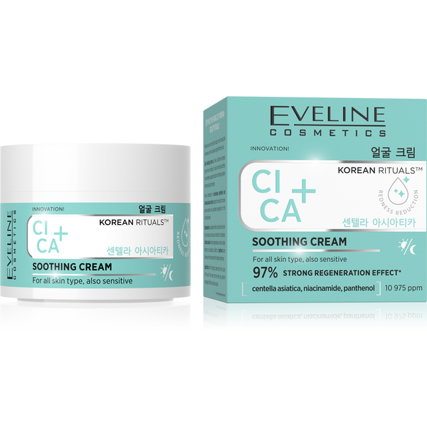 Eveline Korean Rituals Kojący Krem Cica+ na Dzień i Noc 50ml