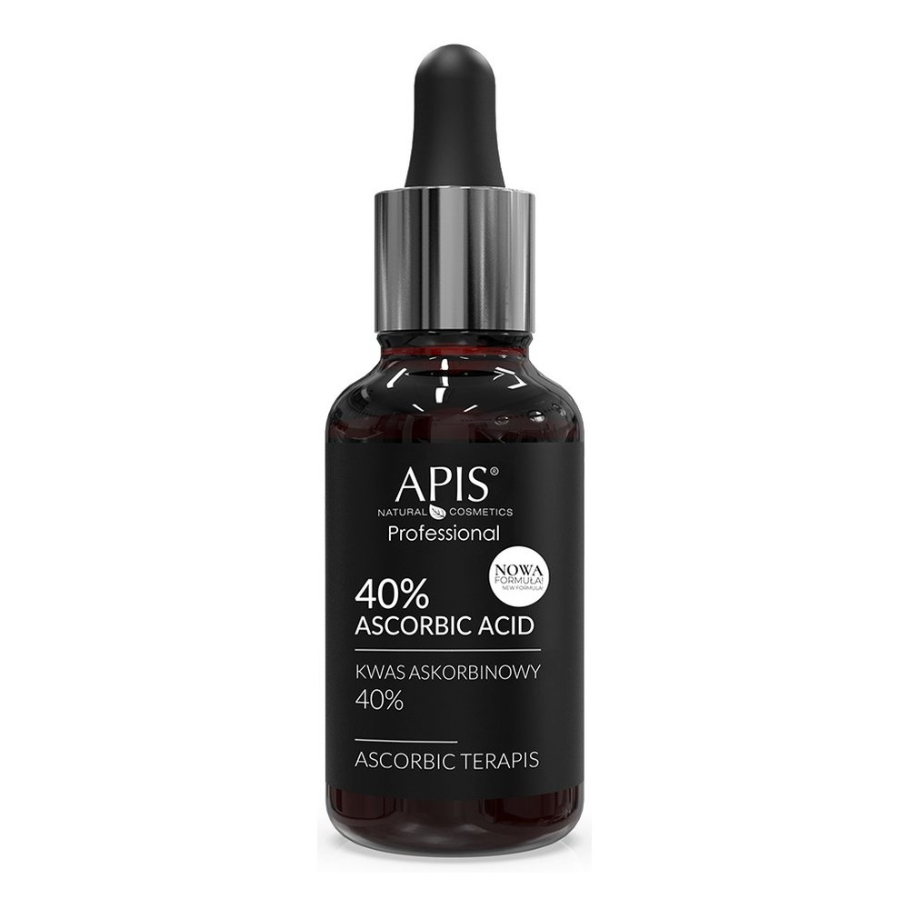 Apis Professional Ascorbic terApis Kwas Askorbinowy 40% Nowa Formuła dla każdego Rodzaju Skóry 30ml
