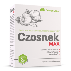 Olimp Czosnek Max na Wsparcie Układu Krążenia i Odporności 60 Kapsułek
