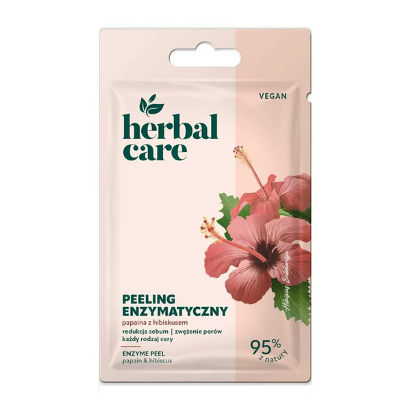 Farmona Herbal Care Enzymatyczny Peeling Papaina z Hibiskusem dla każdego Rodzaju Skóry 7g