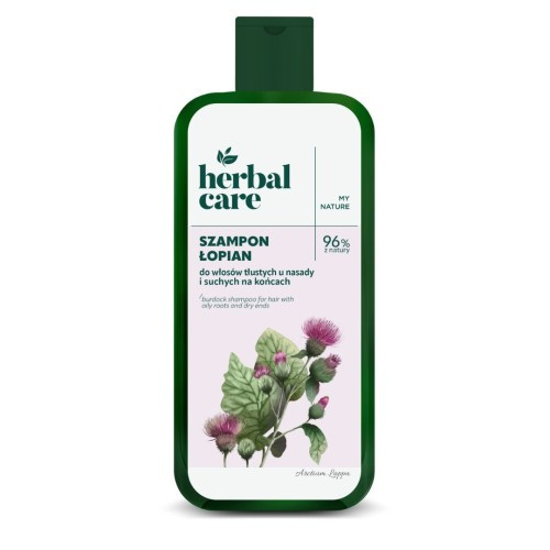 Herbal Care Szampon do Wlosów Tłustych u Nasady i Suchych na Końcach Łopian 330ml