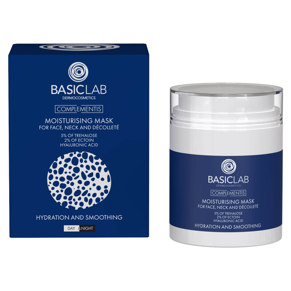 BasicLab Complementis Nawilżająca Maska do Twarzy Szyi i Dekoltu 50ml