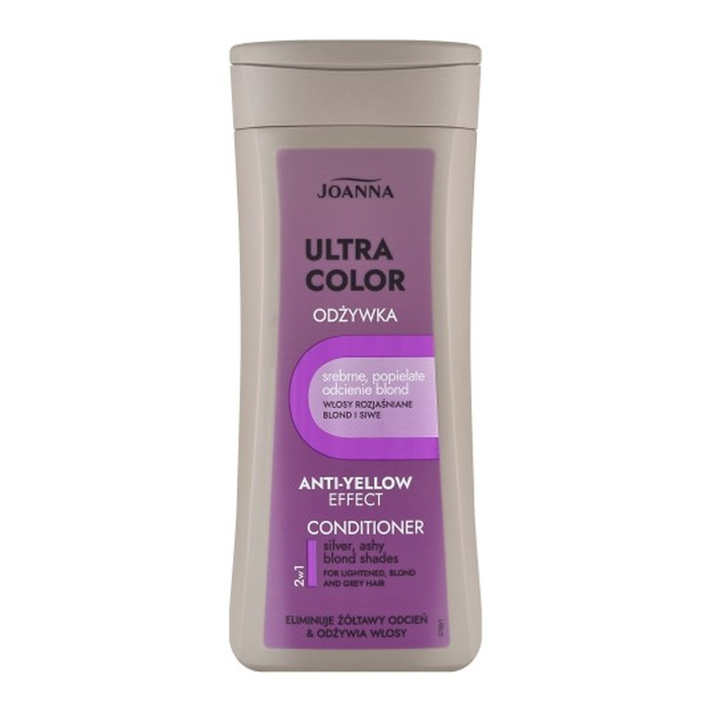 Joanna Ultra Color Odżywka Wzmacniająca Kolor Włosów Odcienie Srebrnego i Popielatego Blondu 200ml