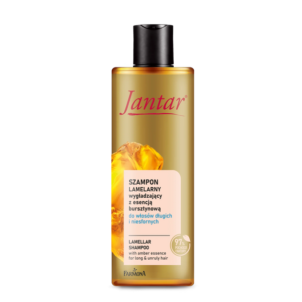 Jantar Lamelarny Szampon Wygładzający dla Włosów Długich Zniszczonych i Niesfornych 300ml