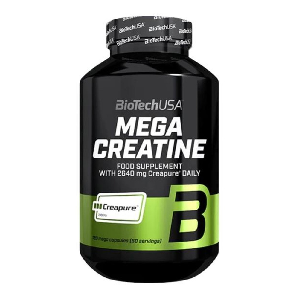 BioTechUSA Mega Creatine Kreatyna w Kapsułkach dla Sportowców 120 Kapsułek