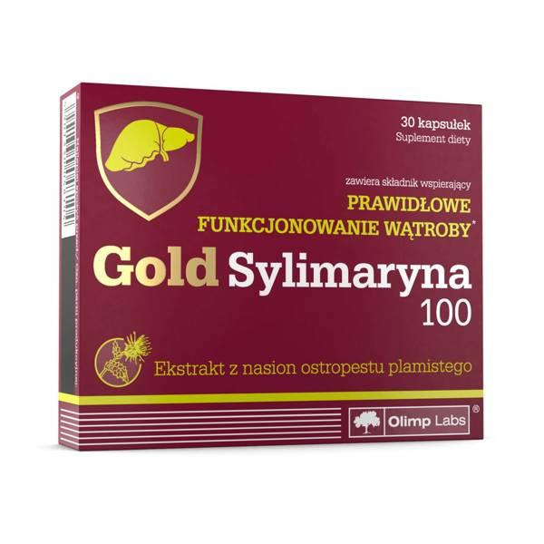 Olimp Gold Sylimaron 100 Ekstrakt z Ostropestu Plamistego na Wsparcie Wątroby i Trawienia 30 Kapsułek