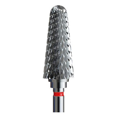 IQ Nails Nail Drill Bit Tungsten Carbide Cone Shape Fine Crosscut 6mm For Manicure And Pedicure 201.140.060