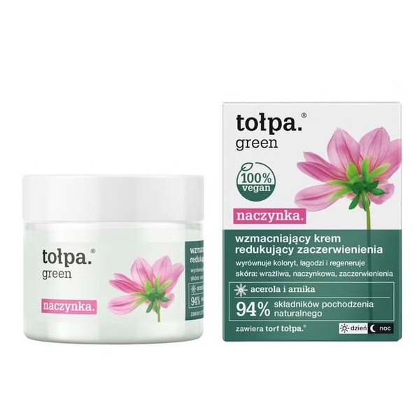 Tolpa Green Wzmacniający Krem Redukujący Zaczerwienienia 50ml
